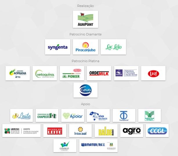 patrocinadores Interleite Sul 2018