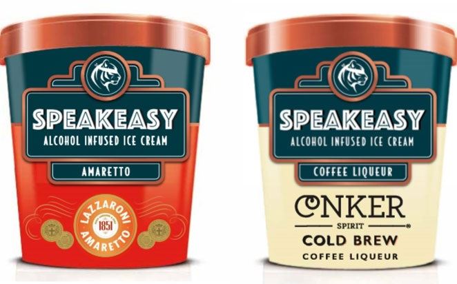 Speakeasy Ice Cream (sorvete alcoólico)