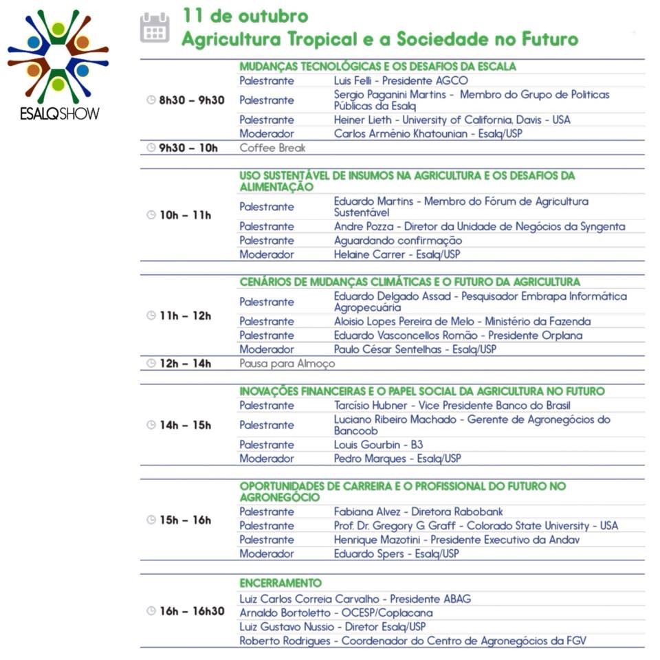 Programação EsalqShow