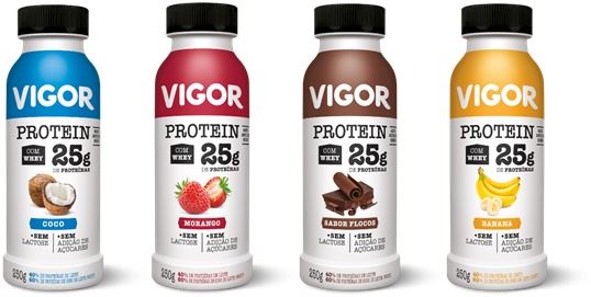 Vigor Protein: novo iogurte líquido com maior teor de proteína 