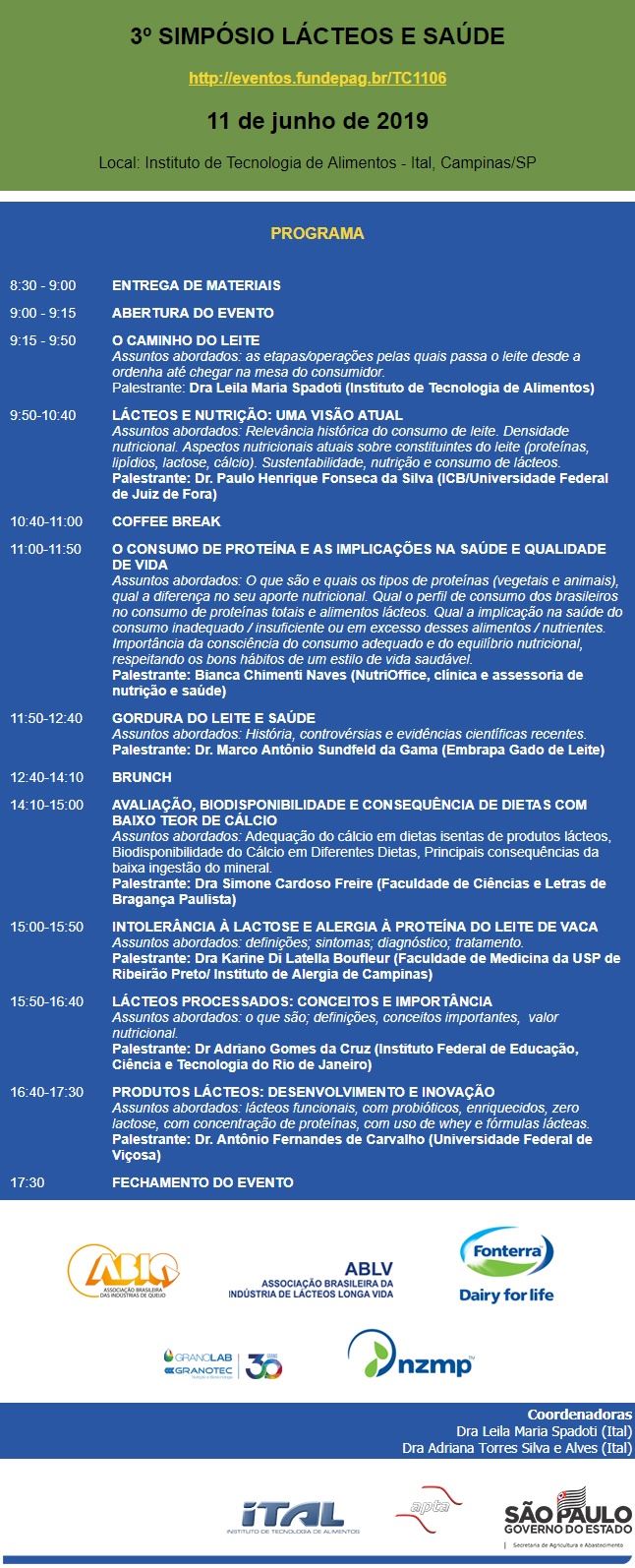 3º Simpósio Lácteos e Saúde