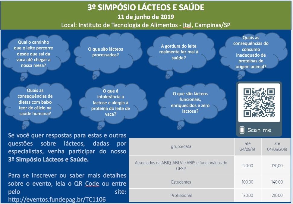 3º Simpósio Lácteos e Saúde