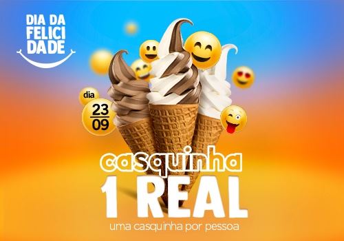 Dia do Sorvete se torna o Dia da Felicidade na Chiquinho Sorvetes