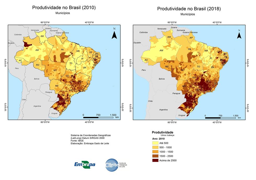 produção de leite Brasil IBGE