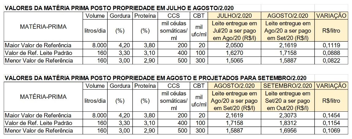 conseleite mg setembro 2020