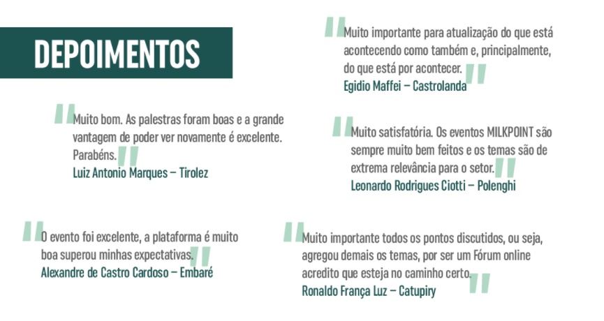 depoimentos de quem participou do fórum 